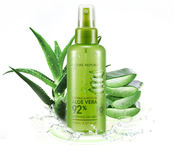 Nature Republic Aloe Vera Gel Uses  Nature  Republic  Soothing Moisture Aloe  Vera  92 Gel  Mist 